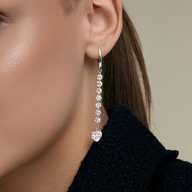 Серьги Diamant - Серебро 925, Фианит (арт. 94-121-00255-1)