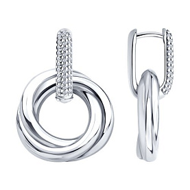 Серьги Diamant - Серебро 925, Фианит (арт. 94-121-02265-1)