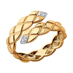 Кольцо Diamant - Золото 585, Фианит (арт. 51-110-00363-1)