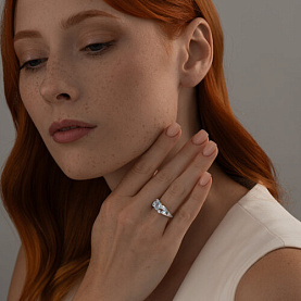 Кольцо SOKOLOV - Серебро 925, Топаз (арт. 92011808)