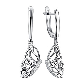 Серьги Talant - Серебро 925, Фианит (арт. 14-72-0001-17134)