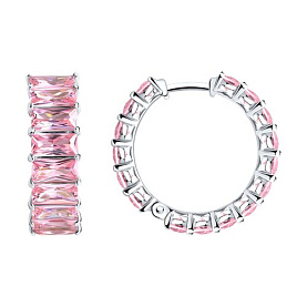 Серьги SOKOLOV - Серебро 925, Фианит (арт. 94025317)