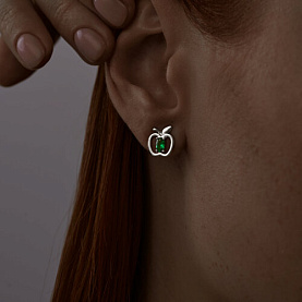 Серьги SOKOLOV - Серебро 925, Фианит (арт. 94026047)