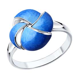 Кольцо Diamant - Серебро 925, Эмаль (арт. 94-110-01657-1)