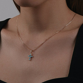 Подвеска Diamant - Золото 585, Топаз (арт. 51-330-01631-5)