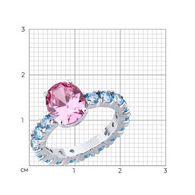 Кольцо SOKOLOV - Серебро 925, Фианит (арт. 94014291)