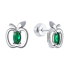 Серьги SOKOLOV - Серебро 925, Фианит (арт. 94026047)