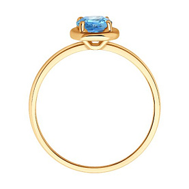 Кольцо SOKOLOV - Золото 585, Топаз (арт. 716419)