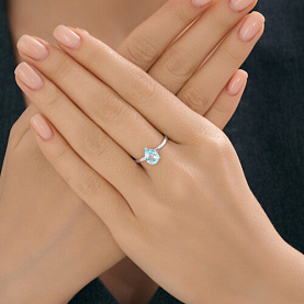 Кольцо SOKOLOV - Серебро 925, Топаз (арт. 92014661)