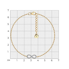 Браслет SOKOLOV - Серебро 925, Фианит (арт. 93050217)
