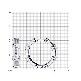 Серьги Diamant - Серебро 925, Фианит (арт. 94-120-01547-2)