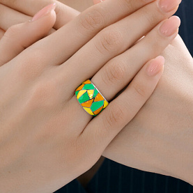 Кольцо Diamant - Серебро 925, Эмаль (арт. 94-110-00041-1)