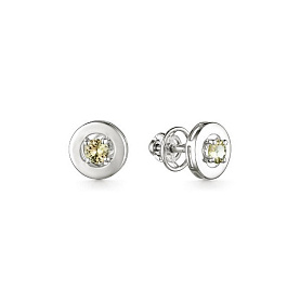Серьги Дар - Серебро 925, Синтетический муассанит (арт. С-3906рс1620)
