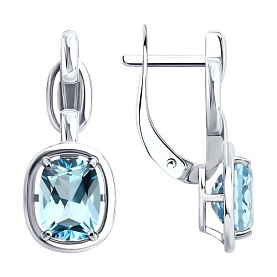 Серьги SOKOLOV - Серебро 925, Топаз (арт. 92025383)