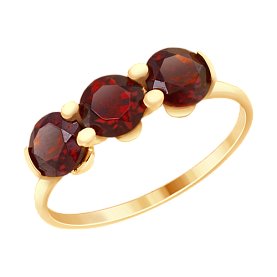 Кольцо SOKOLOV - Золото 375, Гранат (арт. 37714927)