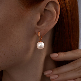 Серьги SOKOLOV - Серебро 925, Жемчуг имитация (арт. 93021191)