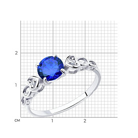 Кольцо SOKOLOV - Серебро 925, Фианит (арт. 94013579)