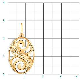 Подвеска Атолл - Золото 585 (арт. 5801а)