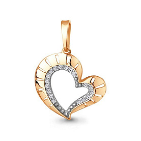 Подвеска Аквамарин - Золото 375, Фианит (арт. 24744А.8)