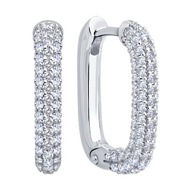 Серьги SOKOLOV - Серебро 925, Фианит (арт. 94026887-91)