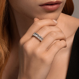 Кольцо SOKOLOV - Серебро 925, Фианит (арт. 94013635)