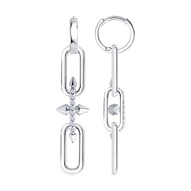 Серьги SOKOLOV - Серебро 925, Фианит (арт. 94027294)