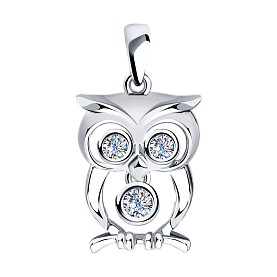 Подвеска SOKOLOV - Серебро 925, Фианит (арт. 94032438)