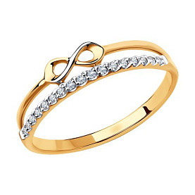 Кольцо Diamant - Золото 585, Фианит (арт. 51-110-00749-1)