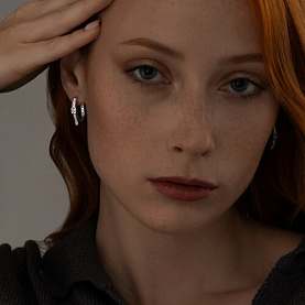 Серьги SOKOLOV - Серебро 925, Фианит (арт. 94024808)