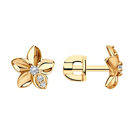Серьги Diamant - Серебро 925, Фианит (арт. 93-122-01636-1)