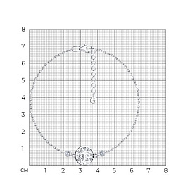 Браслет SOKOLOV - Серебро 925, Фианит (арт. 94051261)