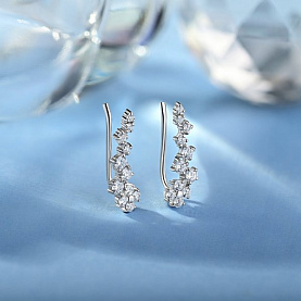 Серьги Talant - Серебро 925, Фианит (арт. 16-72-0001-28725)