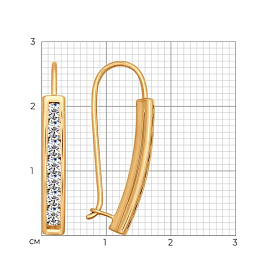Серьги SOKOLOV - Золото 375, Фианит (арт. 022827-4)