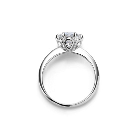 Кольцо Дар - Серебро 925, Синтетический муассанит (арт. К-5186рс16128)