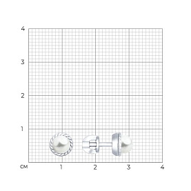 Серьги SOKOLOV - Серебро 925, Жемчуг имитация (арт. 94022706)