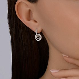 Серьги SOKOLOV - Серебро 925, Фианит (арт. 94026909)