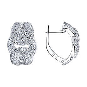 Серьги SOKOLOV - Серебро 925, Фианит (арт. 94025298)