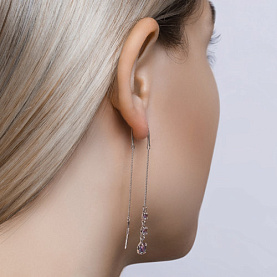 Серьги SOKOLOV - Серебро 925, Аметист (арт. 92022167)