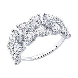 Кольцо SOKOLOV - Серебро 925, Фианит (арт. 94014298)