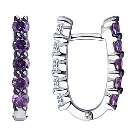 Серьги SOKOLOV - Серебро 925, Фианит (арт. 94024017)