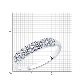 Кольцо SOKOLOV - Серебро 925, Фианит (арт. 94011718)