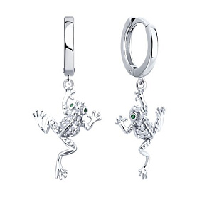 Серьги SOKOLOV - Серебро 925, Фианит (арт. 94027081)