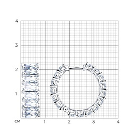 Серьги SOKOLOV - Серебро 925, Фианит (арт. 94025316)