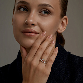 Кольцо SOKOLOV - Серебро 925, Фианит (арт. 94014845)