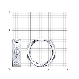 Серьги SOKOLOV - Серебро 925, Фианит (арт. 94027621-91)