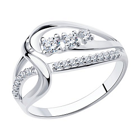 Кольцо Diamant - Серебро 925, Фианит (арт. 94-110-00759-1)