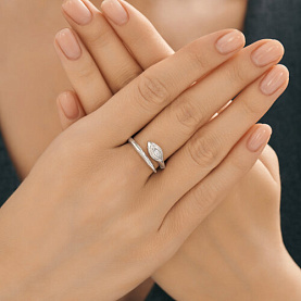 Кольцо SOKOLOV - Серебро 925, Фианит (арт. 94014477)