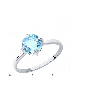 Кольцо SOKOLOV - Серебро 925, Топаз (арт. 92011790)