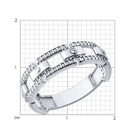 Кольцо Diamant - Серебро 925, Фианит (арт. 94-110-00388-1)