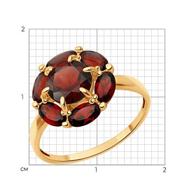 Кольцо Diamant - Золото 585, Гранат (арт. 51-310-02100-4)